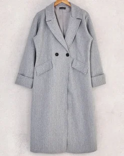 Clearance Długi płaszcz damski Kurtki / Marynarki / Płaszcze