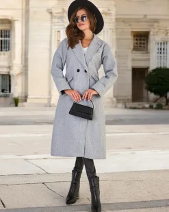 Clearance Długi płaszcz damski Kurtki / Marynarki / Płaszcze