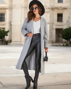 Clearance Długi płaszcz damski Kurtki / Marynarki / Płaszcze