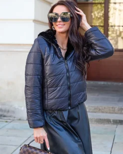 Clearance Dwustronna kurtka damska z futerkiem w kolorze m Kurtki / Marynarki / Płaszcze