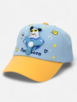Clearance Dziecięca czapka z daszkiem i naszywką z latającym misiem Oliver Sky Czapki