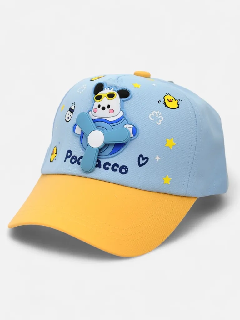 Clearance Dziecięca czapka z daszkiem i naszywką z latającym misiem Oliver Sky Czapki