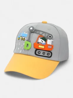 Hot Dziecięca czapka z daszkiem i naszywką koparki Max-Ben Czapki