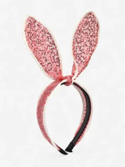 Best Dziecięca opaska do włosów z uszkami królika i cekinami Damskie Akcesoria Do Włosów