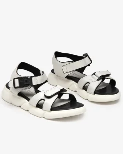 New Dziecięce błyszczące sandały w kolorze m Leepe Dziewczęce