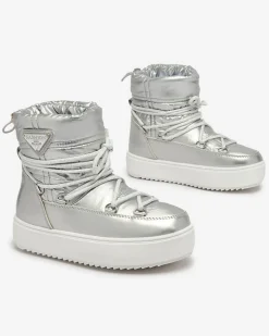 Outlet Dziecięce wsuwane buty a'la śniegowce w kolorze m Asifa Dziewczęce