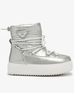 Outlet Dziecięce wsuwane buty a'la śniegowce w kolorze m Asifa Dziewczęce