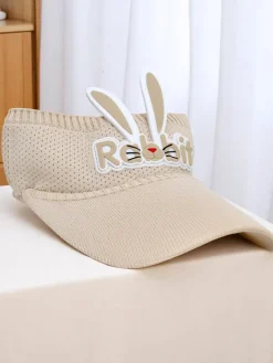 New Dziecięcy daszek Przeciwsłoneczny Rabbit Ears Czapki
