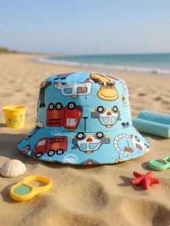 Hot Dziecięcy Kapelusz typu Bucket "Wesołe Naszywki" Czapki