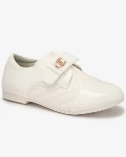 Hot Dziewczęce pikowane półbuty z eko skóry w kolorze m Werme Dziewczęce