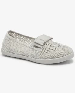 New Dziewczęce tenisówki z kokardką w jasnoszarym kolorze Lolisa Dziewczęce