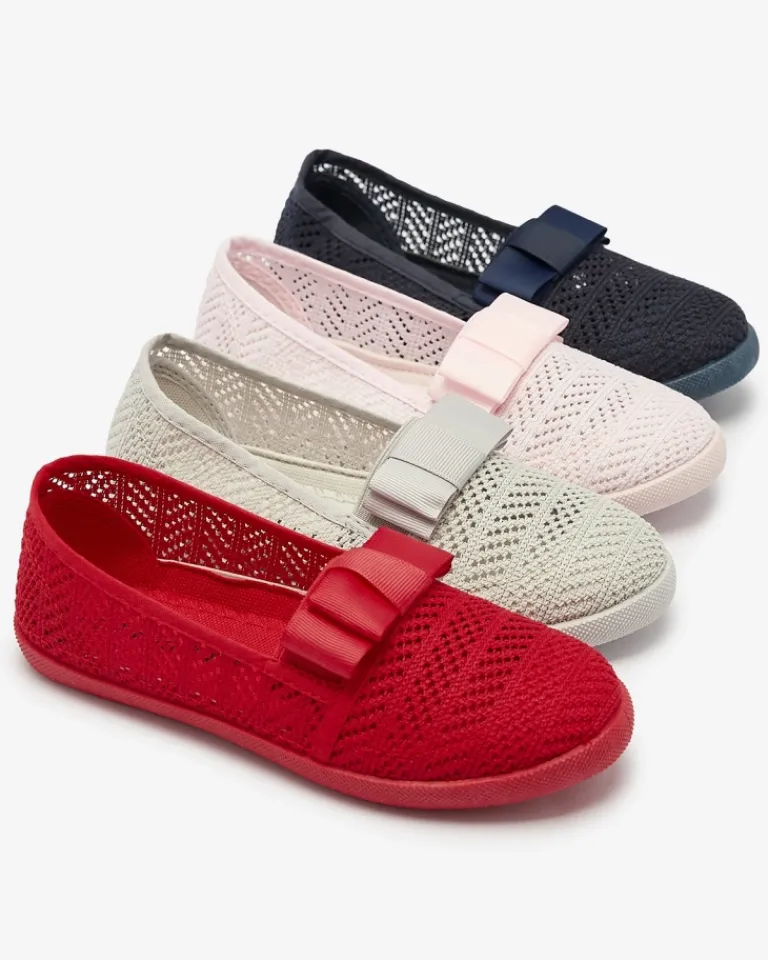 New Dziewczęce tenisówki z kokardką w m kolorze Lolisa Dziewczęce