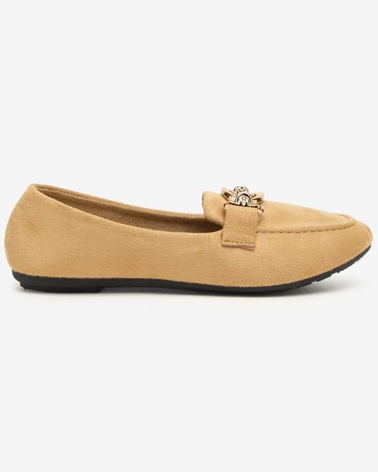 Sale Eko-zamszowe mokasyny w kolorze m Brussi Mokasyny Na Płaskiej Podeszwie