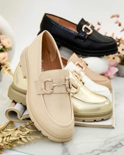 Clearance Eleganckie mokasyny damskie Fix Mokasyny Na Płaskiej Podeszwie