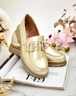 Discount Eleganckie mokasyny damskie Fix Mokasyny Na Płaskiej Podeszwie