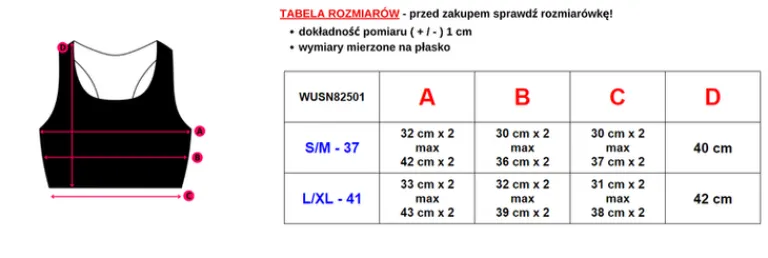 Hot biustonosz damski z elastycznym dołem Bralet