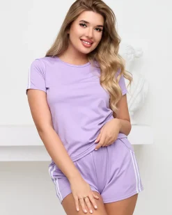 Best damski sportowy komplet dresowy z lampasami Damskie Komplety Damskie