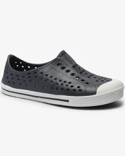 Discount Granatowe ażurowe dziecięce gumowe trampki Jiteri Chłopięce|Dziewczęce