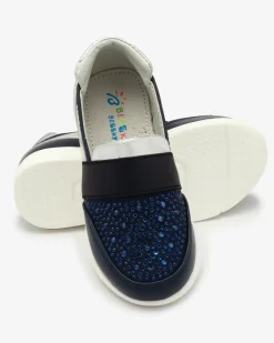 Discount Granatowo - czarne dziecięce tenisówki slip - on Ciarala Dziewczęce