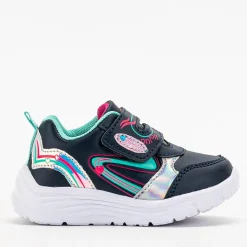 Outlet Granatowo - miętowe buty sportowe dziewczęce Mikorasi Dziewczęce