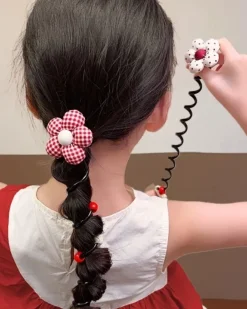 Best Gumka do włosów sprężynka z kwiatuszkiem Blossom Coil Damskie Dziewczęce|Akcesoria Do Włosów