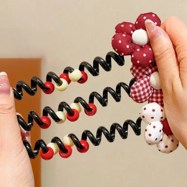 Best Gumka do włosów sprężynka z kwiatuszkiem Blossom Coil Damskie Dziewczęce|Akcesoria Do Włosów