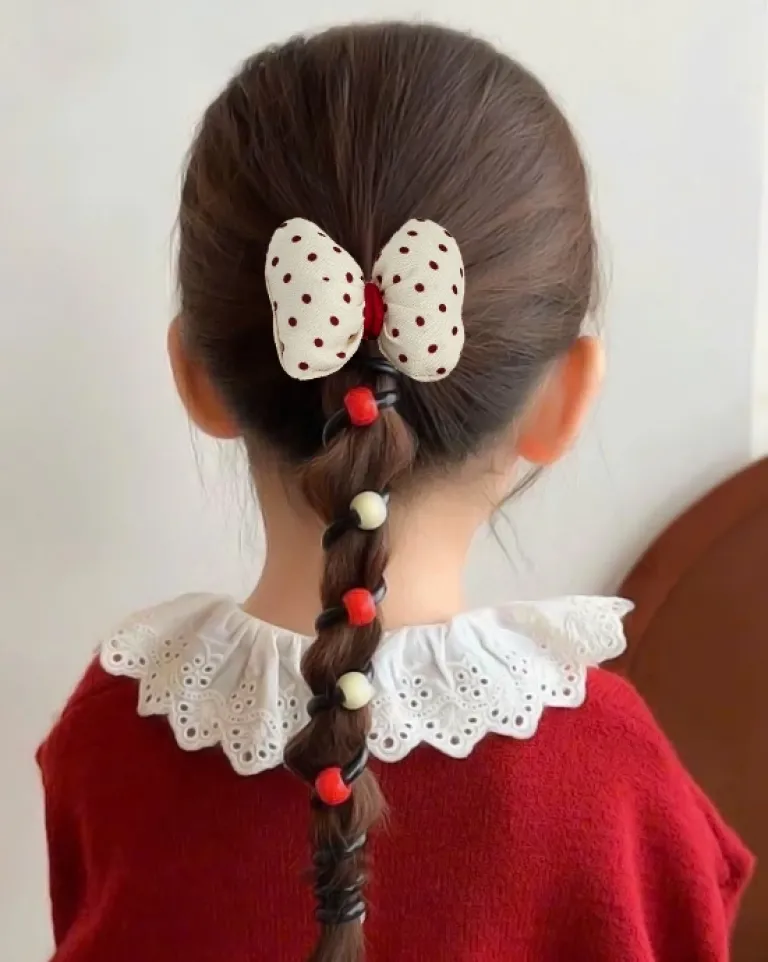 Hot Gumka do włosów sprężynka z kokardką Ribbon Coil Damskie Dziewczęce|Akcesoria Do Włosów