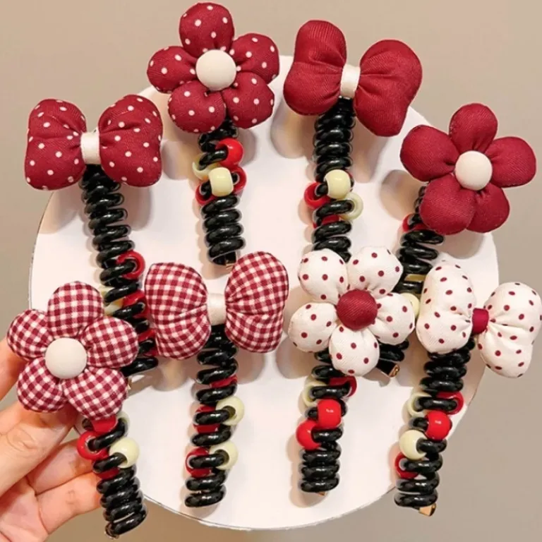 Hot Gumka do włosów sprężynka z kokardką Ribbon Coil Damskie Dziewczęce|Akcesoria Do Włosów