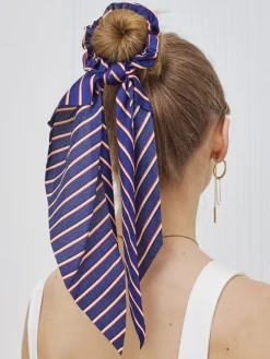 Clearance Gumka do włosów ze wstążką w paseczki Liora Damskie Akcesoria Do Włosów