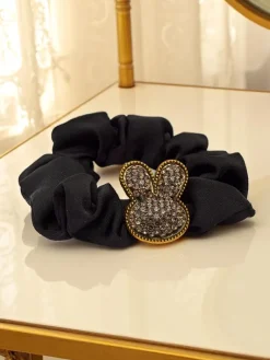 Best Gumka do włosów z ozdobnym króliczkiem Satin Bunny Damskie Akcesoria Do Włosów