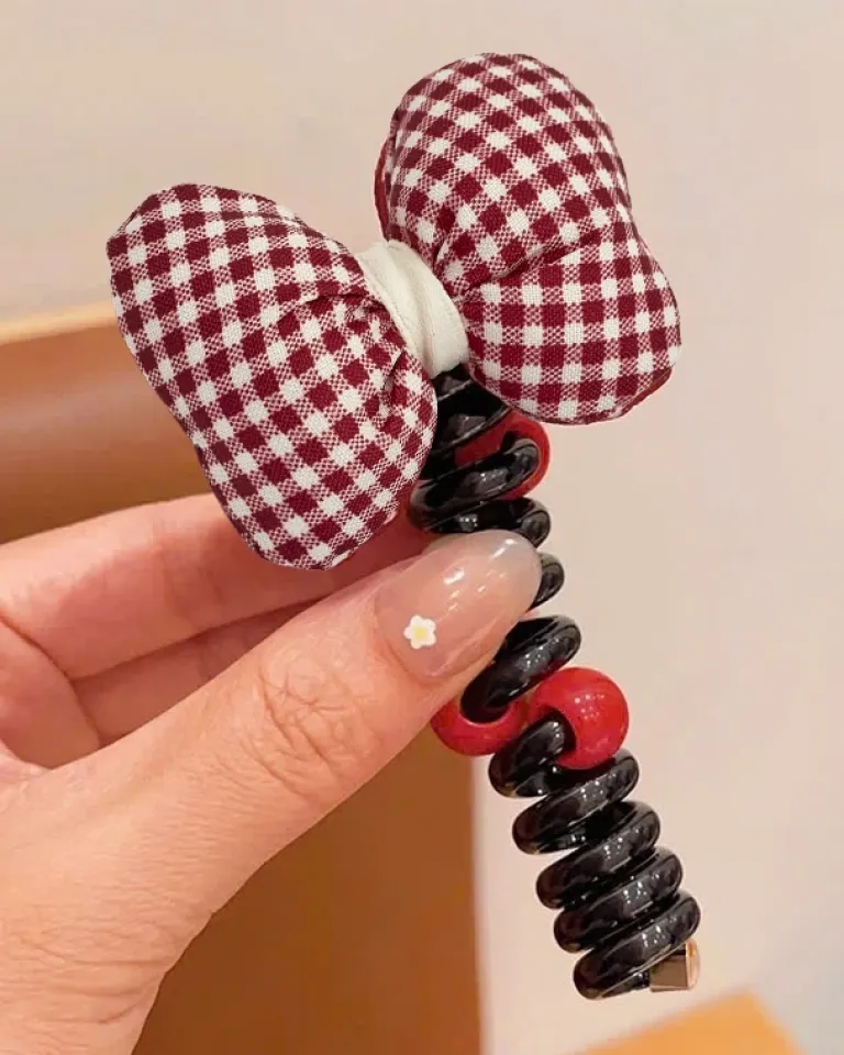Discount Gumka do włosów sprężynka z kokardką Ribbon Coil Damskie Dziewczęce|Akcesoria Do Włosów