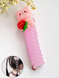 Clearance Gumka do włosów sprężynka z misiem Teddy Twist Damskie Dziewczęce|Akcesoria Do Włosów