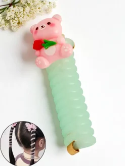 New Gumka do włosów sprężynka z misiem Teddy Twist Damskie Dziewczęce|Akcesoria Do Włosów