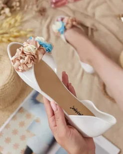 Sale Gumowe baleriny z kwiatem Koddies Buty Na Wielkie Wyjście|Baleriny Klasyczne