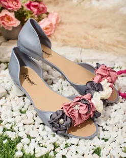 Discount Gumowe baleriny z kwiatem Koddies Meliski|Baleriny Klasyczne