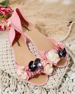 Online Gumowe baleriny z kwiatem Koddies Meliski|Baleriny Klasyczne