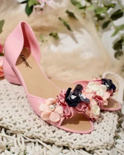 Online Gumowe baleriny z kwiatem Koddies Meliski|Baleriny Klasyczne