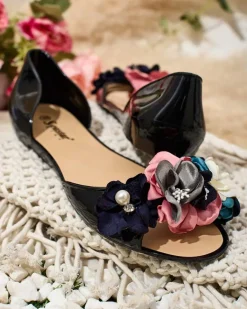 New Gumowe baleriny z kwiatem Koddies Buty Na Wielkie Wyjście|Meliski