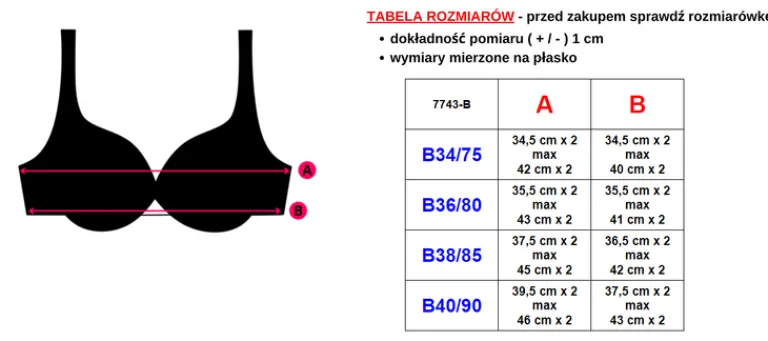 damski biustonosz push up bez zapięcia Codzienne