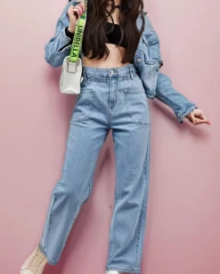 Clearance Jeansowe spodnie boyfriend damskie Jeansy