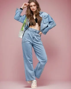 Clearance Jeansowe spodnie boyfriend damskie Jeansy