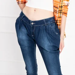 Jeansy damskie z niskim stanem Jeansy