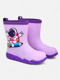 Hot Kalosze dziecięce z kosmonautą Cosmos Dziewczęce