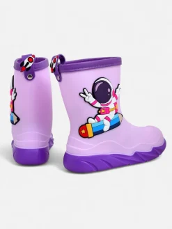 Hot Kalosze dziecięce z kosmonautą Cosmos Dziewczęce