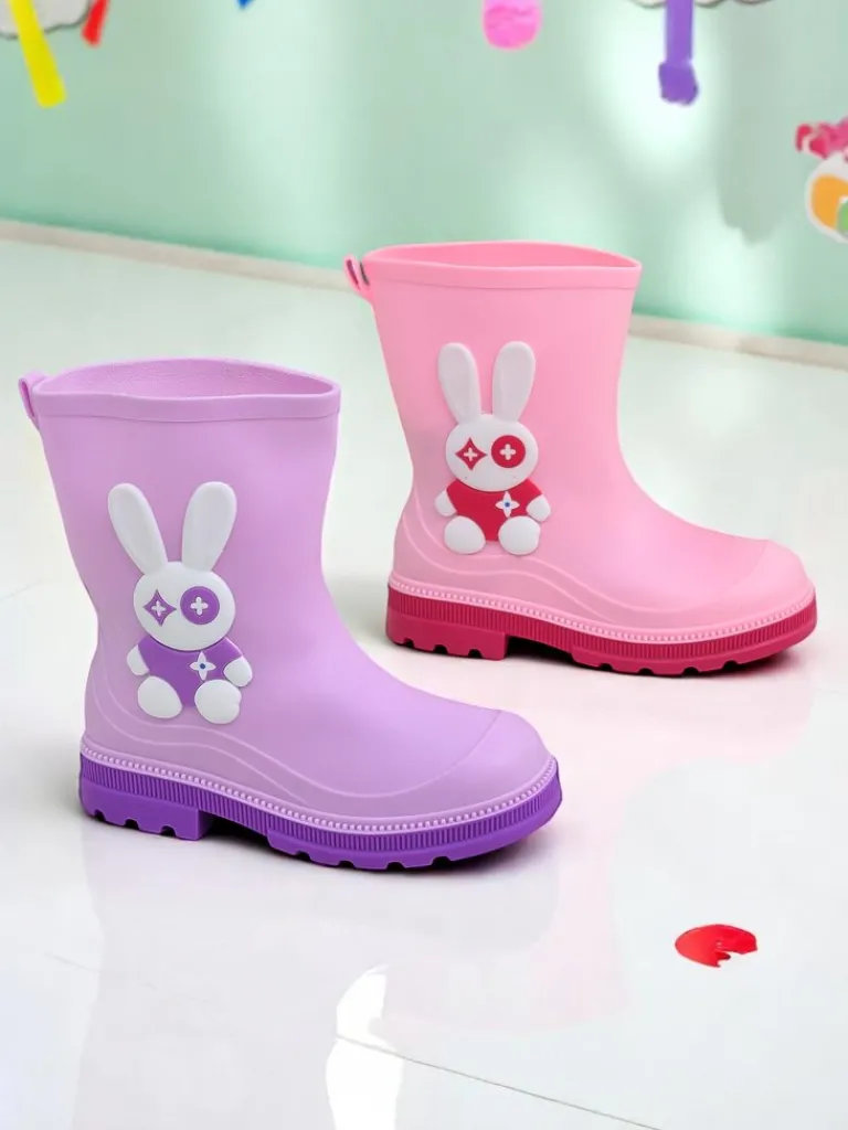 Outlet Kalosze dziecięce z króliczkiem Bunny Splash Dziewczęce