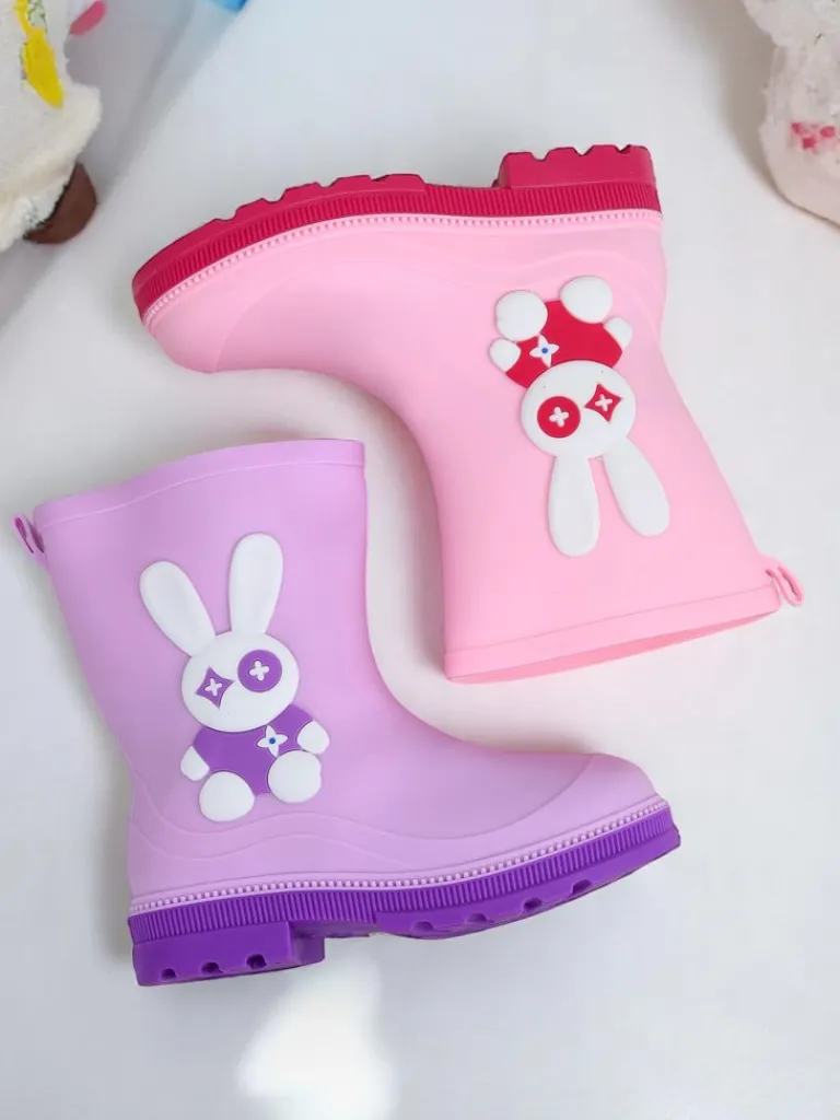 Outlet Kalosze dziecięce z króliczkiem Bunny Splash Dziewczęce