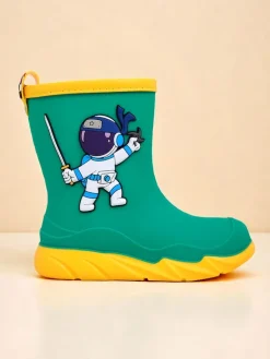 Outlet Kalosze dziecięce z kosmonautą Cosmos Boy Chłopięce