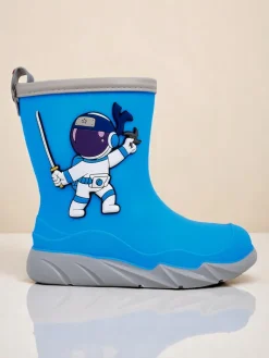 Clearance Kalosze dziecięce z kosmonautą Cosmos Boy Chłopięce