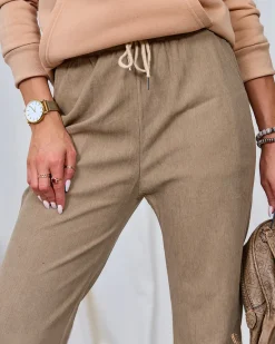 Best damskie sztruksowe spodnie materiałowe Spodnie Materiałowe