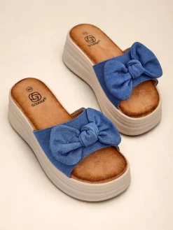 Discount Klapki damskie na platformie Givan Klapki Na Obcasie